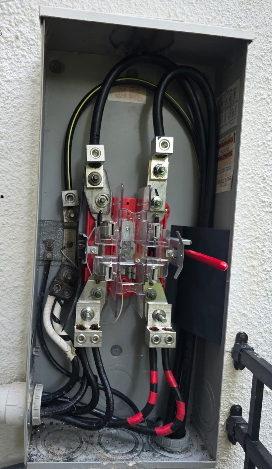 Electrical service upgrade visual from the KWLUX project gallery.
